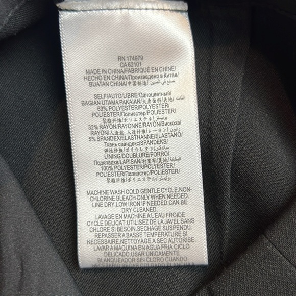 BCBGMAXAZRIA high waist, wide leg office pants Black SZ M - Picture 8 of 12